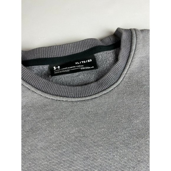 Under Armour UA Mens Crewneck Pullover Sweatshirt Cold Gear Athletic Sports XL - Picture 9 of 10